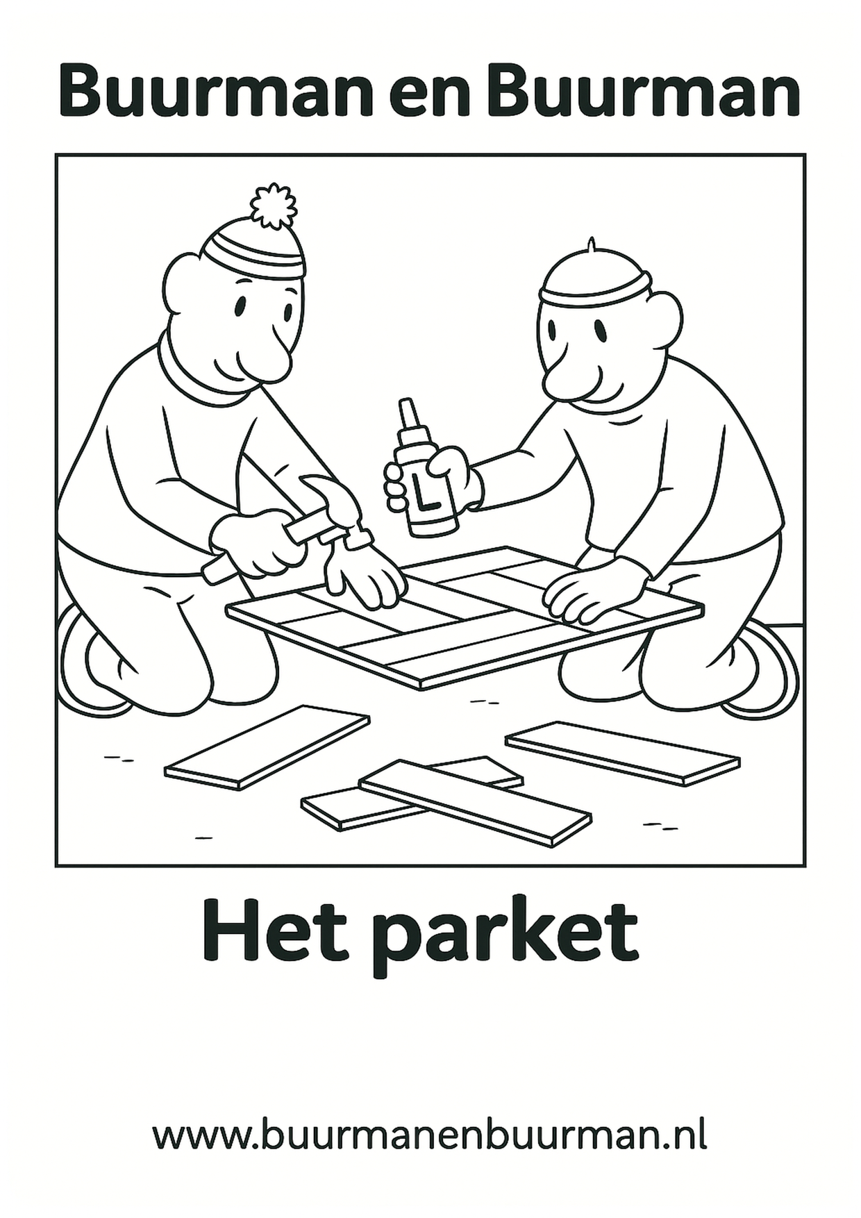Buurman en Buurman kleurplaat - Het parket