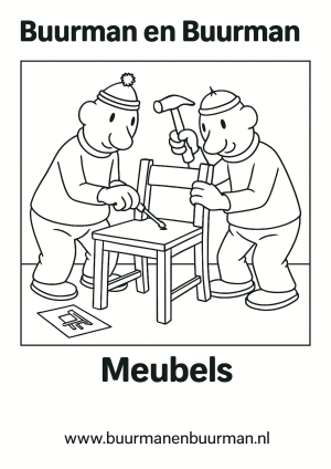 Kleurplaat Buurman en Buurman -Meubels